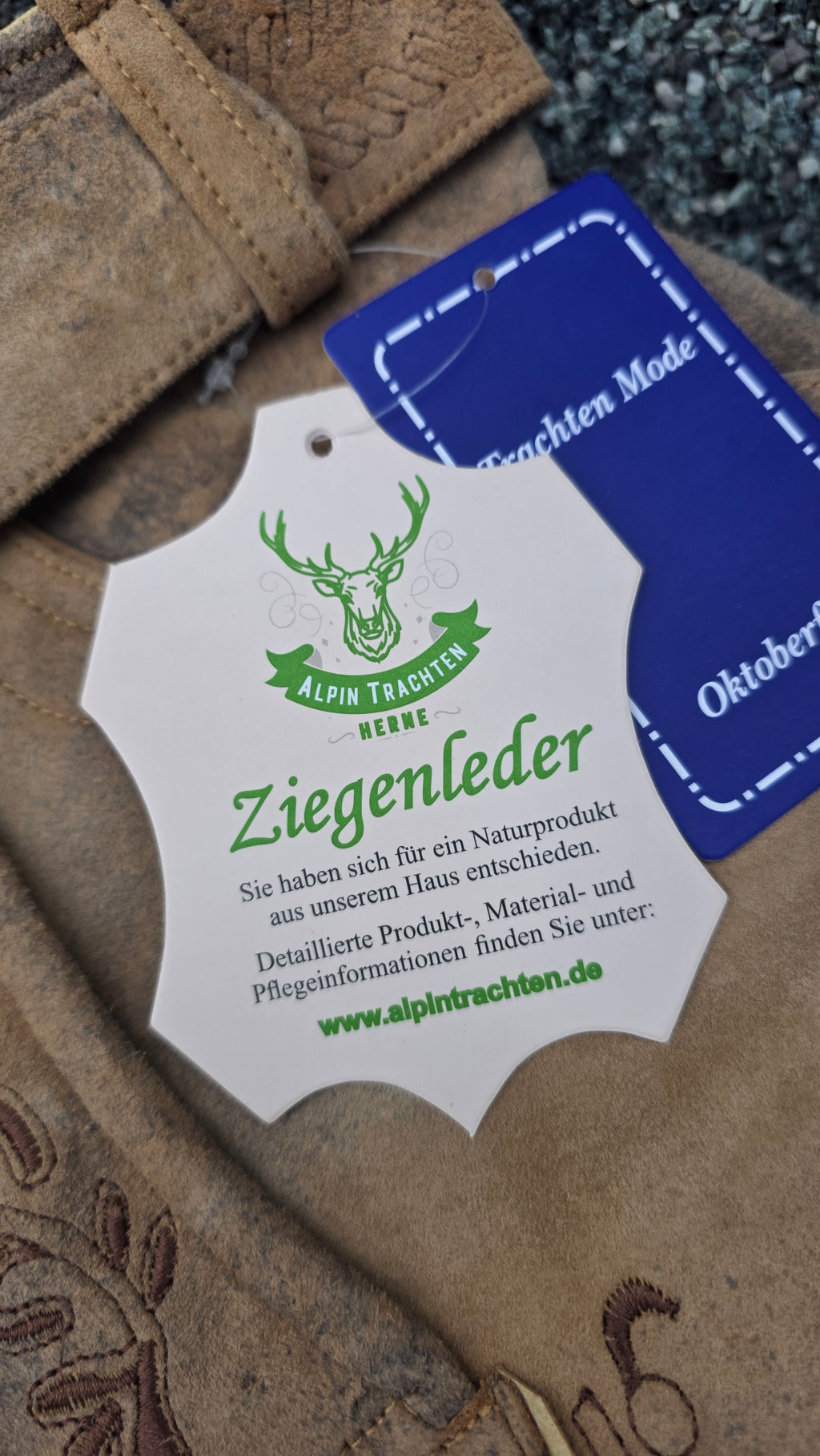 Kurze Lederhose hellbraun