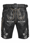 Kurze Lederhose Grau 795