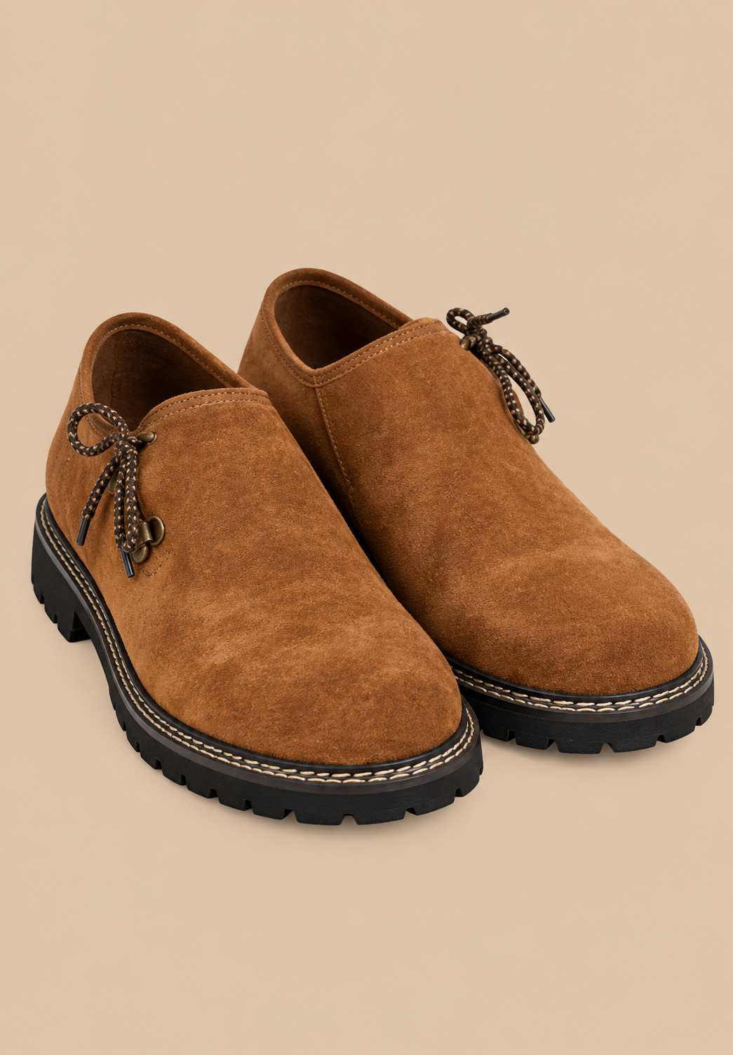 Lederschuhe/Haferlsschuhe - Hellbraun