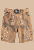 Kurze Lederhose - Antikbraun