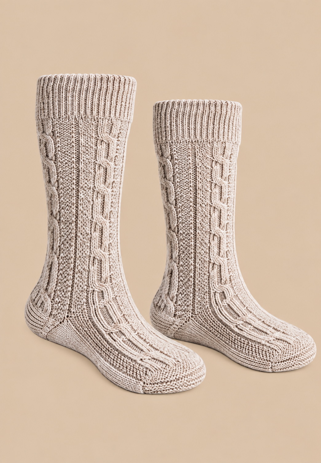 Zopfmuster Socken - Lang