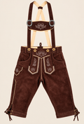 Dunkelbraune Lederhose - Kinder