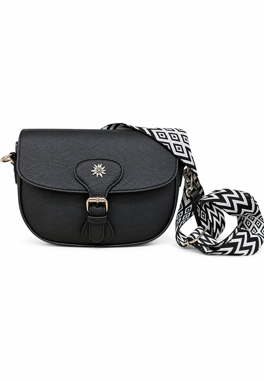 Klassische Edelweiß Schultertasche
