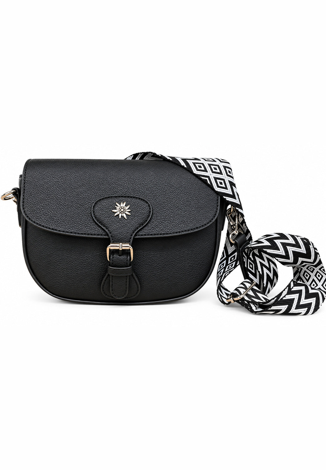 Klassische Edelweiß Schultertasche